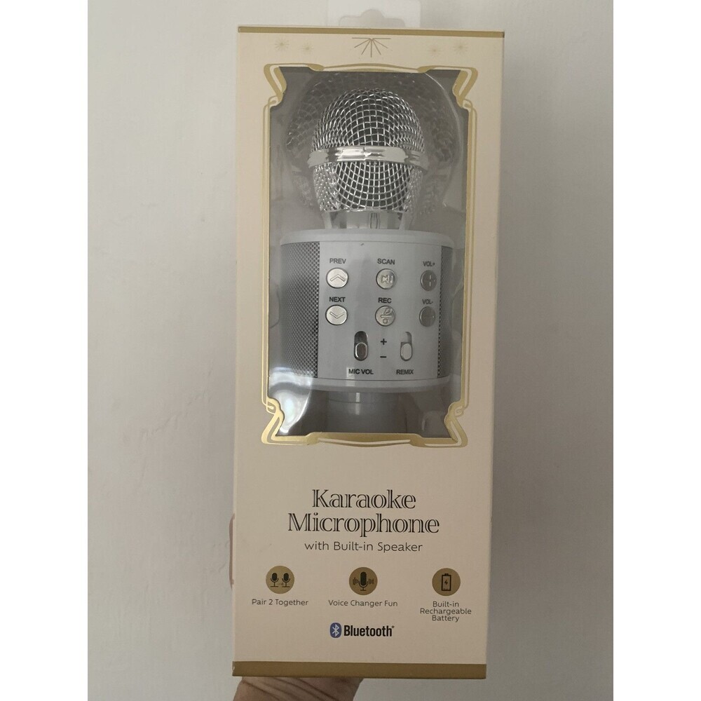 Vivitar Wireless Bluetooth Karaoke Microphone Portable Handheld Speaker USB New